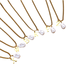 Cadena Loud con Inicial y Perla