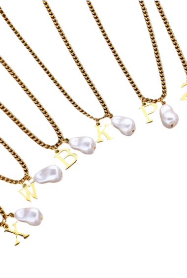 Cadena Loud con Inicial y Perla