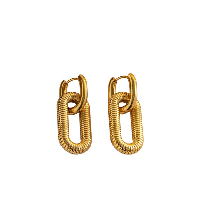 Golden Link Earrings