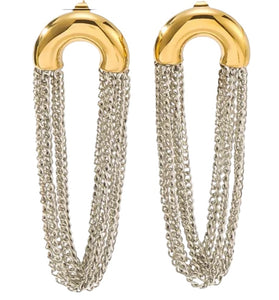 Steel Waves Earrings