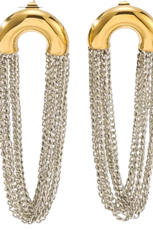 Steel Waves Earrings