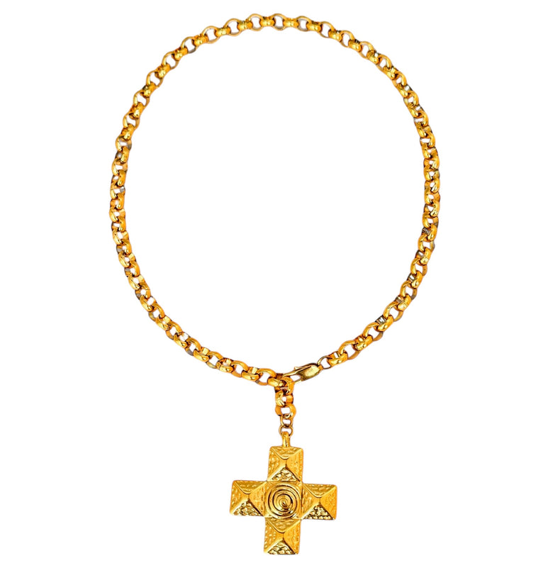 Retro Cross Necklace